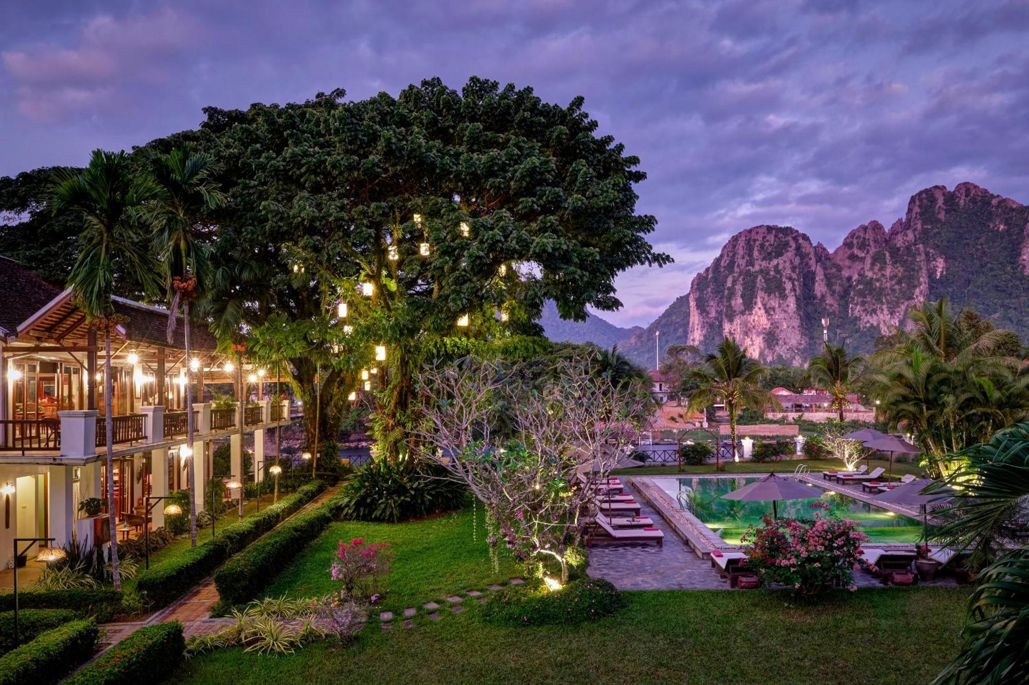 Riverside Boutique Resort, Vang Vieng Exteriér fotografie