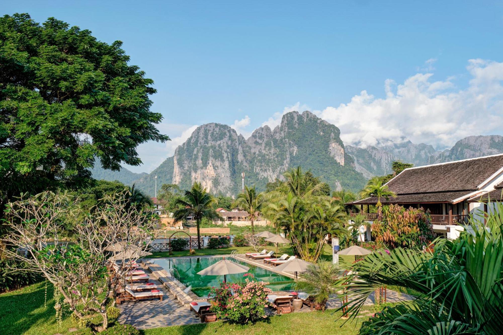 Riverside Boutique Resort, Vang Vieng Exteriér fotografie