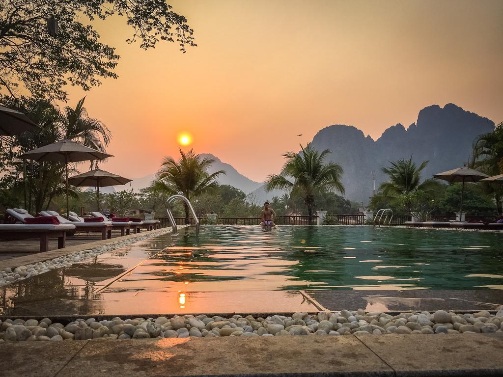 Riverside Boutique Resort, Vang Vieng Exteriér fotografie